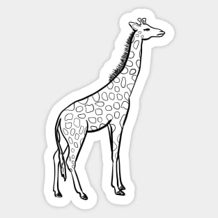 Stick figure giraffe Sticker